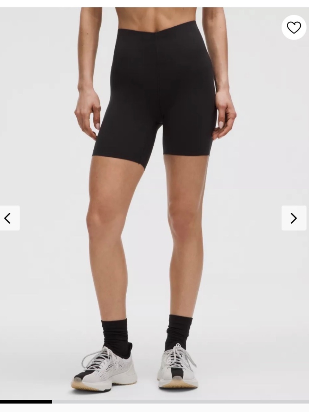 NWT Lululemon Glow Up Super-High Rise Black Short 6”